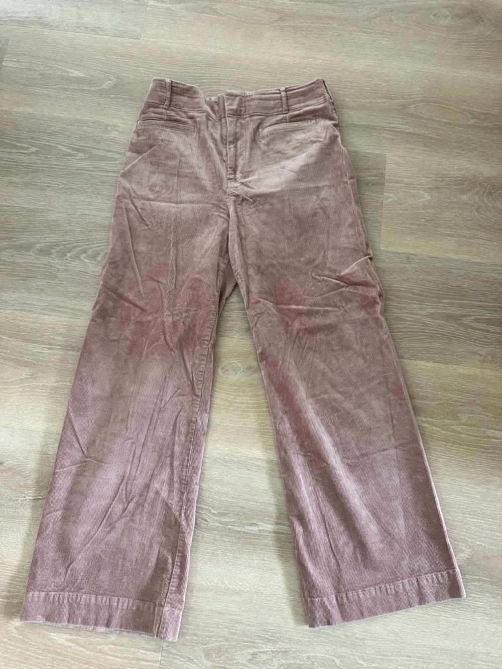 Anthropologie Ribbed Corduroy Pants in Dusty Rose
